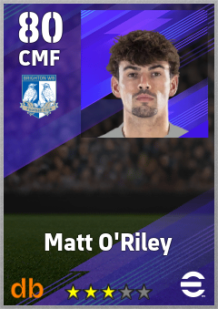 Matt O'Riley eFootball player card