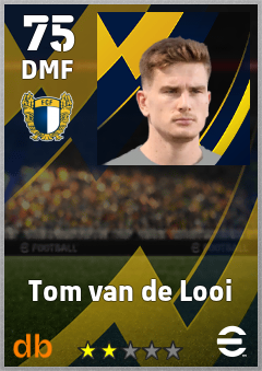 Tom van de Looi — DMF, OVR 75, MAX 75