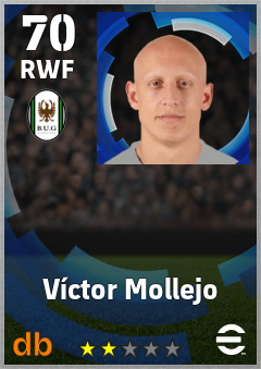 Víctor Mollejo — RWF, OVR 70, MAX 70