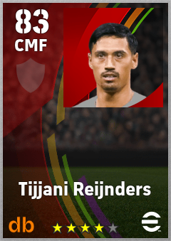 Tijjani Reijnders — CMF, OVR 83, MAX 92