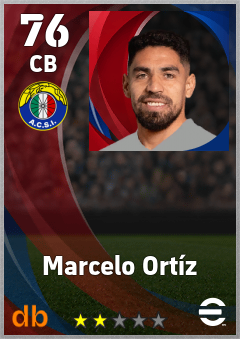 Marcelo Ortíz — CB, OVR 76, MAX 76