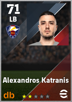 Alexandros Katranis — LB, OVR 71, MAX 71