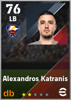 Alexandros Katranis — LB, OVR 76, MAX 76