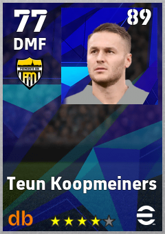 Teun Koopmeiners eFootball player card