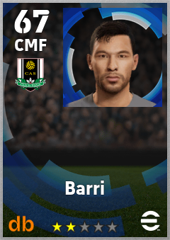 Barri — CMF, OVR 67, MAX 67