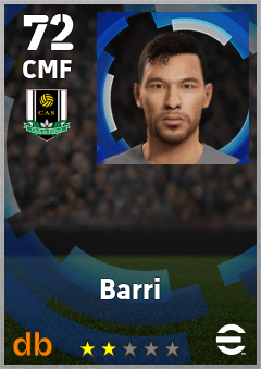 Barri — CMF, OVR 72, MAX 72