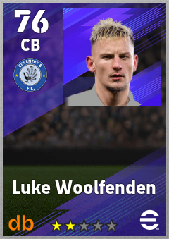 Luke Woolfenden — CB, OVR 76, MAX 76