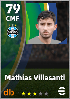 Mathías Villasanti — CMF, OVR 79, MAX 79