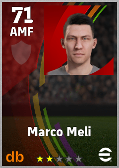 Marco Meli eFootball player card