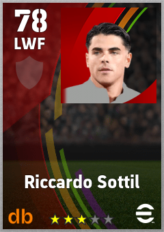 Riccardo Sottil eFootball player card