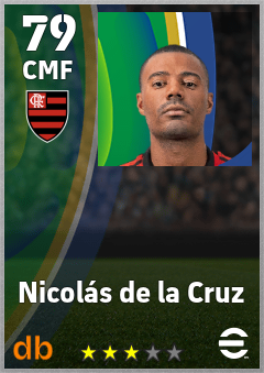 Nicolás de la Cruz — CMF, OVR 79, MAX 88