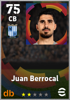 Juan Berrocal — CB, OVR 75, MAX 75