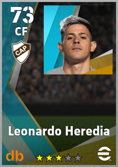 Leonardo Heredia — CF, OVR 73, MAX 73