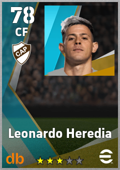 Leonardo Heredia — CF, OVR 78, MAX 78