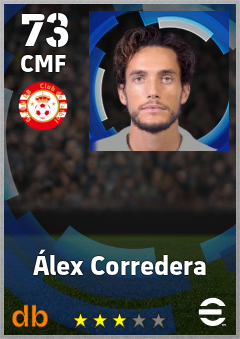 Álex Corredera — CMF, OVR 73, MAX 73