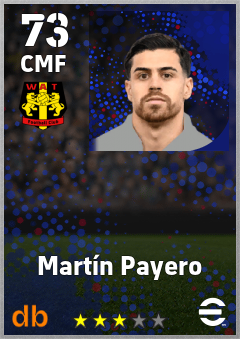 Martín Payero — CMF, OVR 73, MAX 73