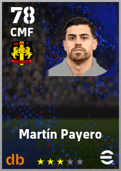 Martín Payero — CMF, OVR 78, MAX 78