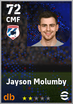 Jayson Molumby — CMF, OVR 72, MAX 72