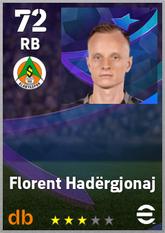 Florent Hadërgjonaj eFootball player card