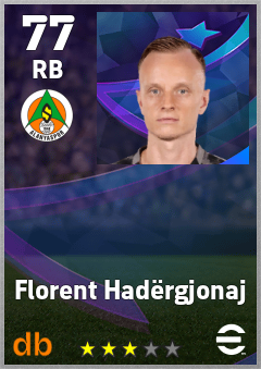 Florent Hadërgjonaj — RB, OVR 77, MAX 77