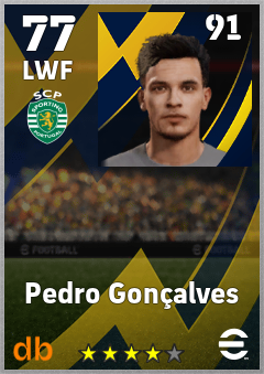 Pedro Gonçalves eFootball player card