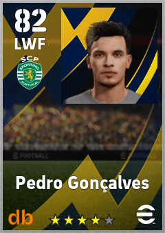Pedro Gonçalves — LWF, OVR 82, MAX 91