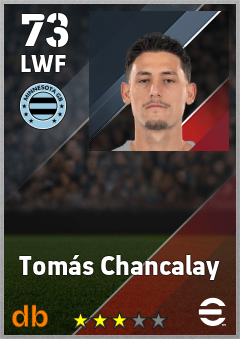 Tomás Chancalay — LWF, OVR 73, MAX 73