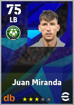 Juan Miranda eFootball player card