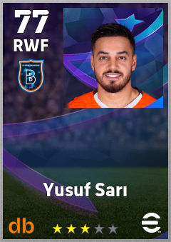 Yusuf Sarı — RWF, OVR 77, MAX 77