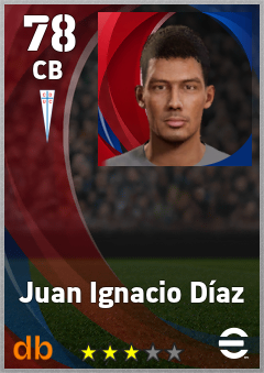 Juan Ignacio Díaz — CB, OVR 78, MAX 78