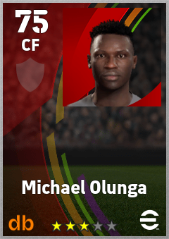 Michael Olunga eFootball player card