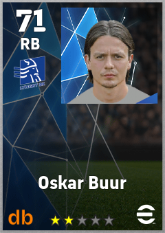 Oskar Buur — RB, OVR 71, MAX 71