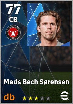 Mads Bech Sørensen — CB, OVR 77, MAX 77