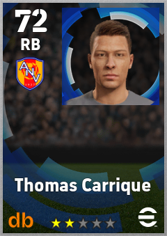 Thomas Carrique — RB, OVR 72, MAX 72