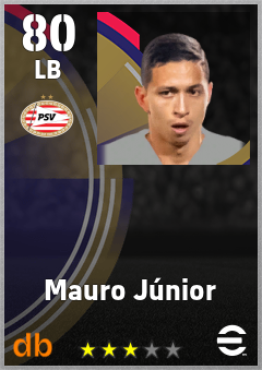 Mauro Júnior — LB, OVR 80, MAX 80