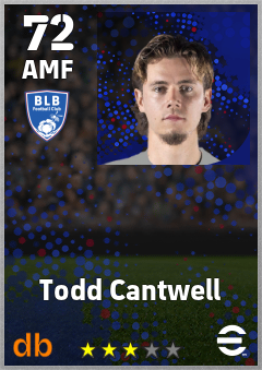 Todd Cantwell — AMF, OVR 72, MAX 72