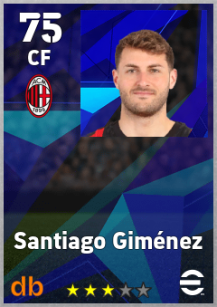 Santiago Giménez eFootball player card