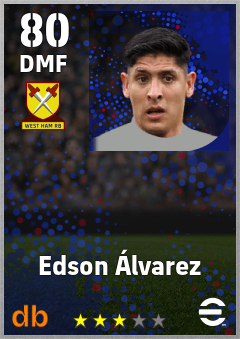 Edson Álvarez — DMF, OVR 80, MAX 89