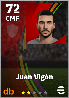Juan Vigón eFootball player card
