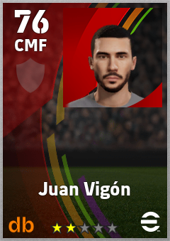 Juan Vigón eFootball player card