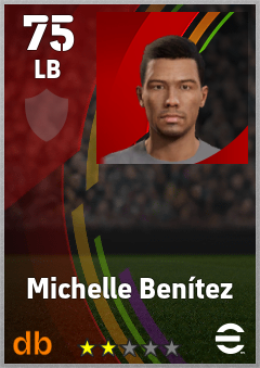 Michelle Benítez — LB, OVR 75, MAX 75