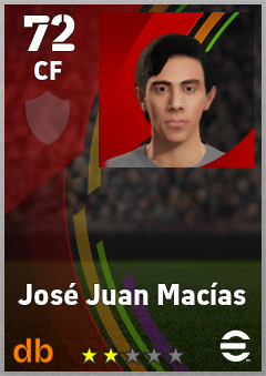 José Juan Macías eFootball player card