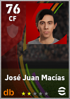 José Juan Macías eFootball player card