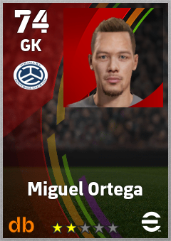Miguel Ortega — GK, OVR 74, MAX 74