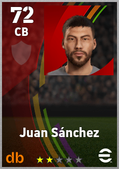 Juan Sánchez eFootball player card
