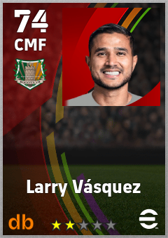 Larry Vásquez — CMF, OVR 74, MAX 74