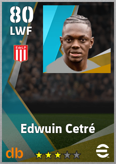 Edwuin Cetré — LWF, OVR 80, MAX 80