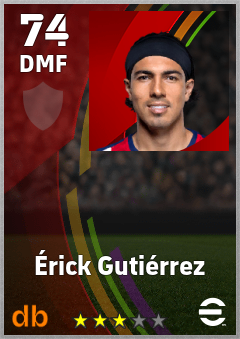 Érick Gutiérrez eFootball player card