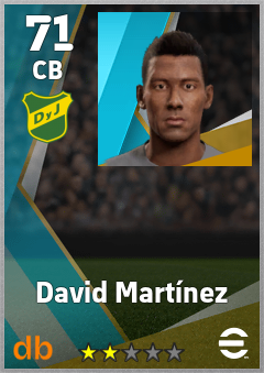 David Martínez — CB, OVR 71, MAX 71