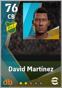 David Martínez — CB, OVR 76, MAX 76